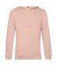 Sweat à capuche homme rose B&C