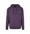 Build Your Brand Mens Heavy Pullover Hoodie (Purple Night)