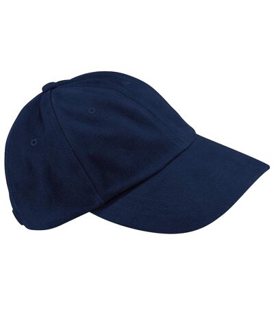 Beechfield Unisex Low Profile Heavy Brushed Cotton Baseball Cap (Pack of 2) (French Navy)