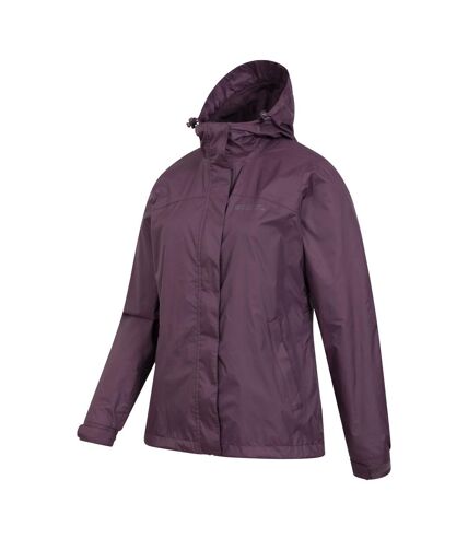 Womens/ladies torrent waterproof jacket dark purple Mountain Warehouse