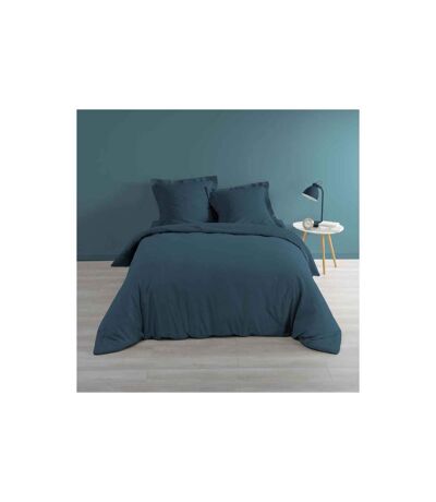 Housse de Couette Percaline 240x220cm Bleu
