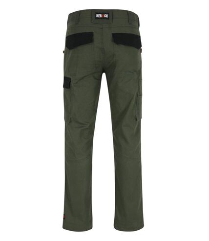 Pantalon de travail multipoches - Unisexe - HK015 - vert kaki foncé