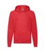 Fruit of the Loom Unisex Adult Lightweight Hooded Sweatshirt (Red) - UTPC6011