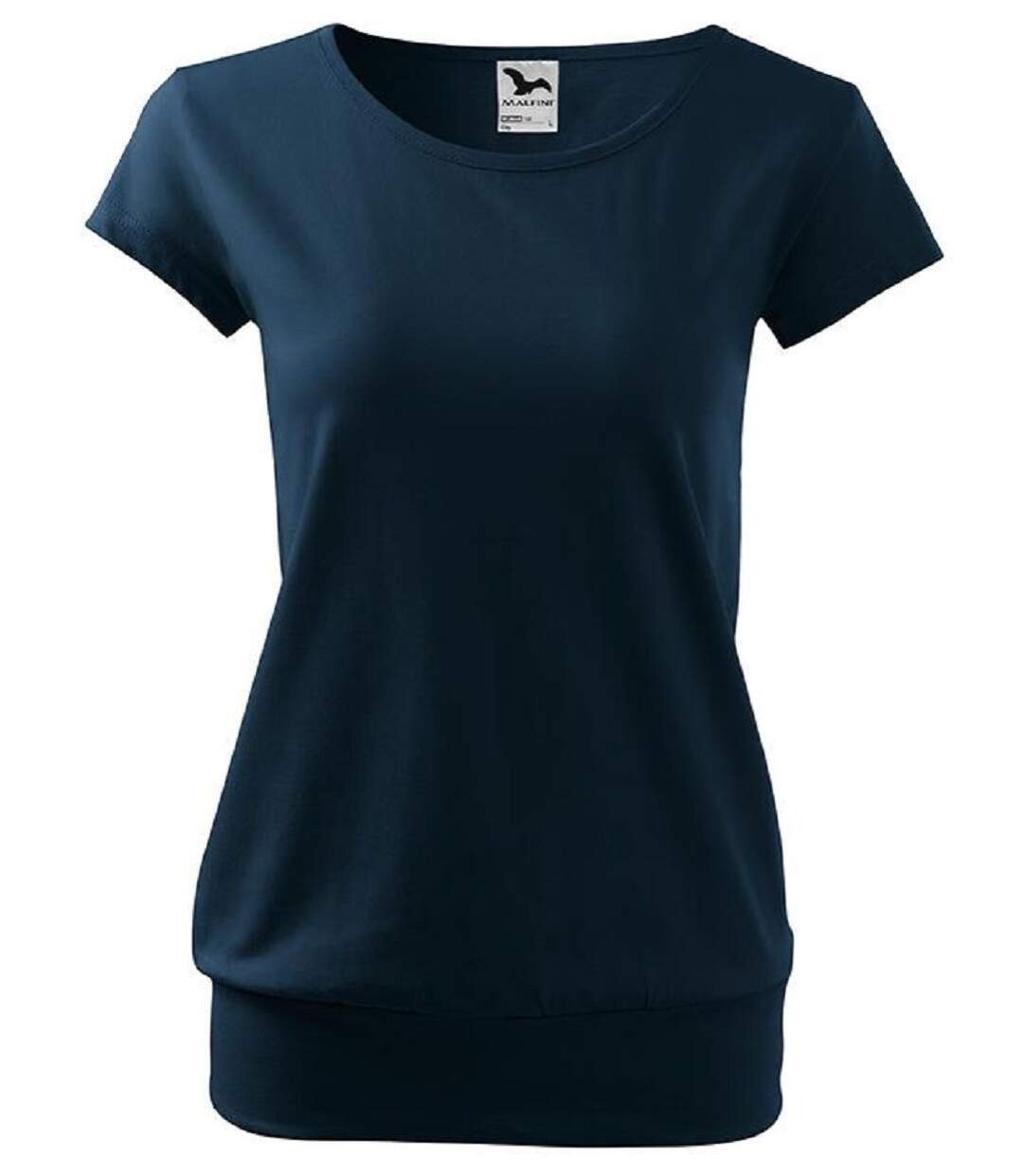 T-shirt style silhouette fluide - Femme - MF120 - bleu marine-1