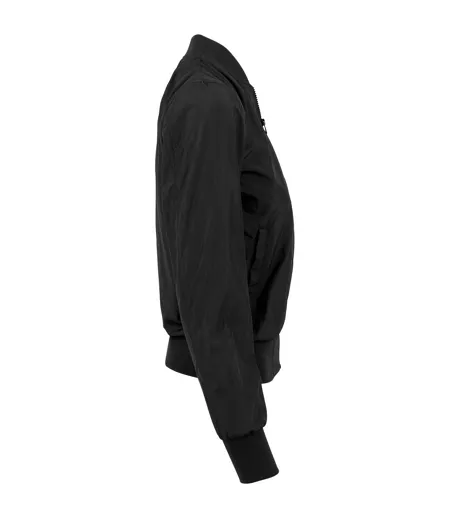 Blouson D'aviateur Femme Noir Build Your Brand