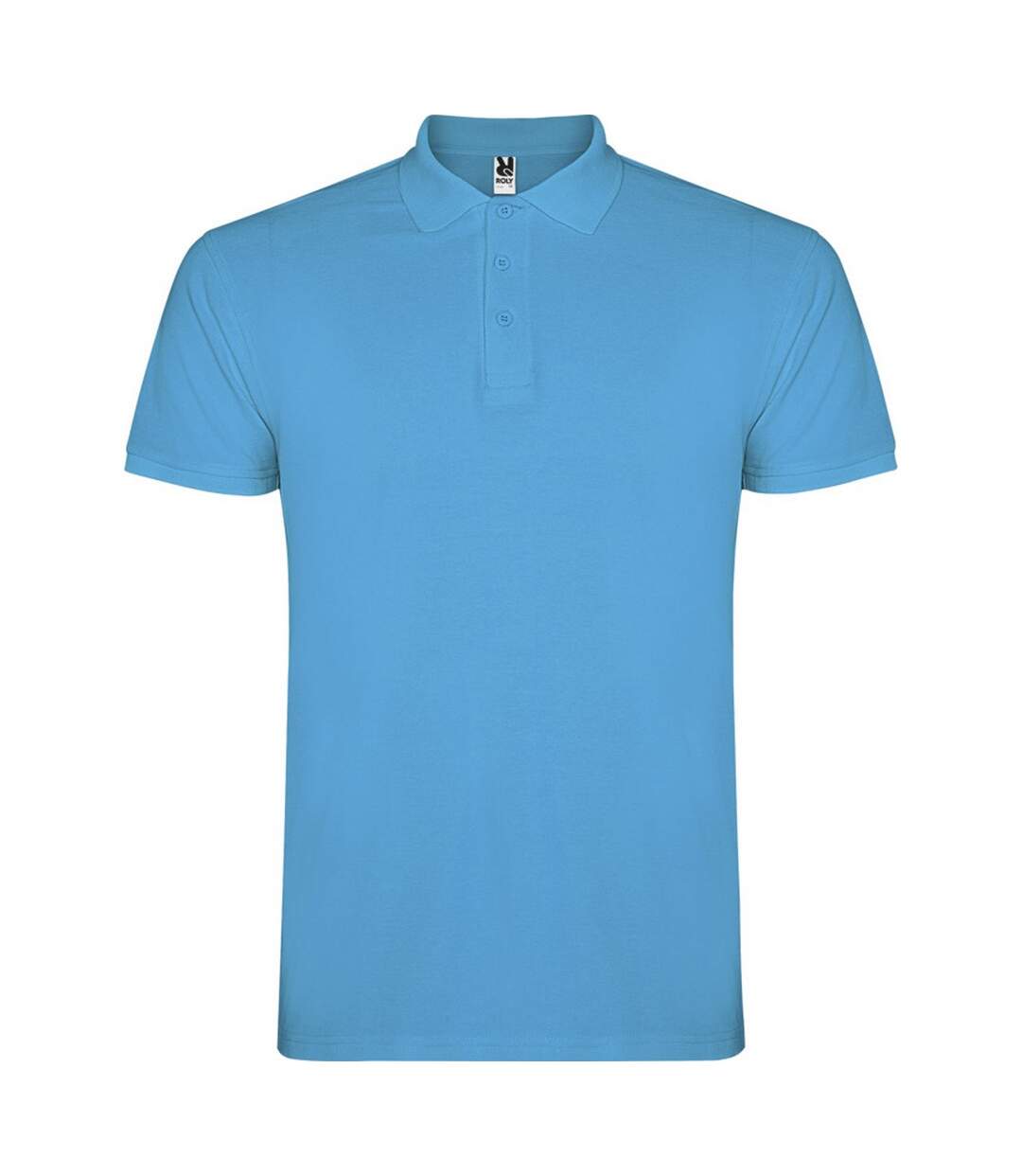 Polo star homme turquoise vif Roly Roly