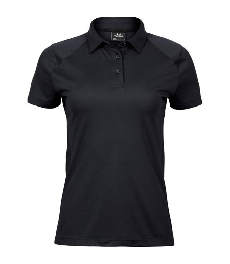 Womens/ladies Luxury Sport Polo Shirt Black Tee Jays
