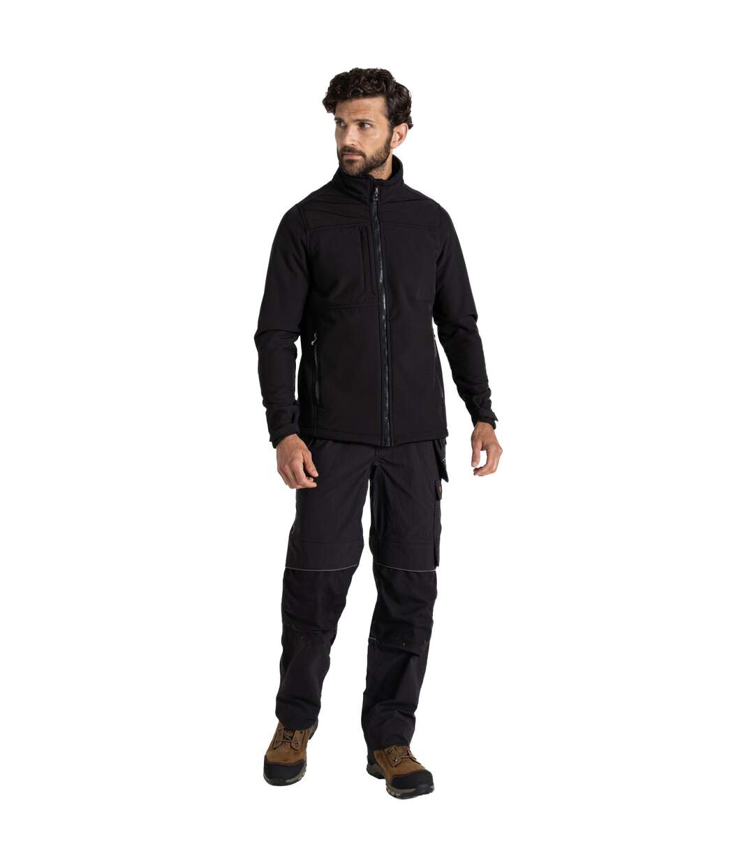 Mens Whitby Soft Shell Jacket Black Craghoppers-4