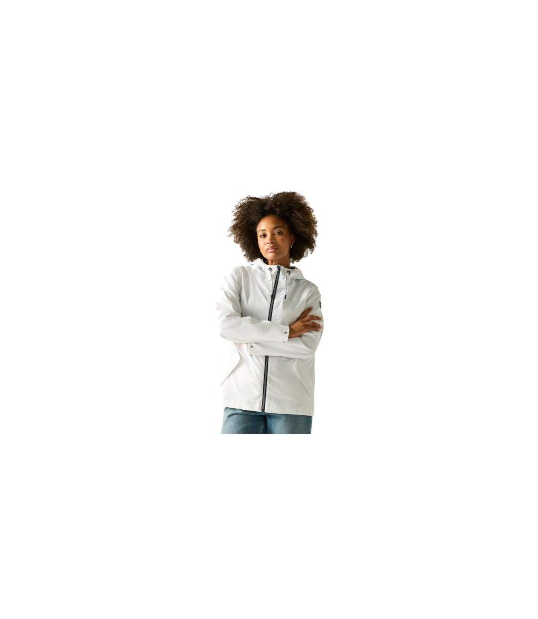Womens/ladies Bayletta Plain Waterproof Jacket White Regatta-1