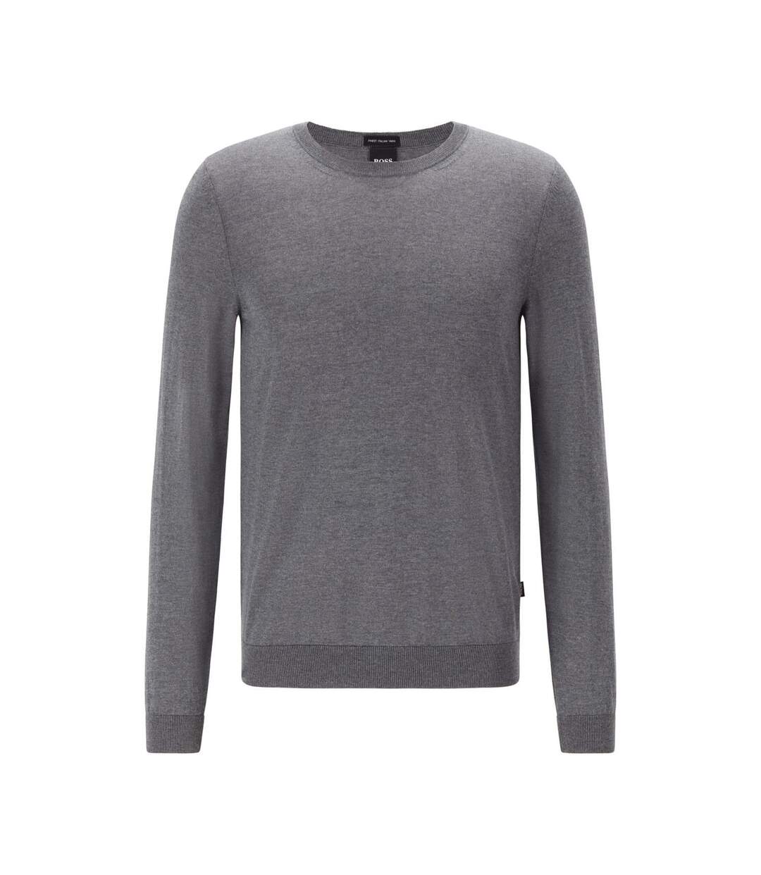 Mens Leno-p Jumper Grey Hugo Boss-1