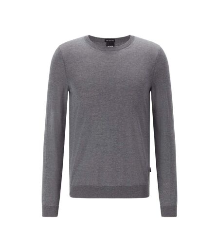 Mens Leno-p Jumper Grey Hugo Boss