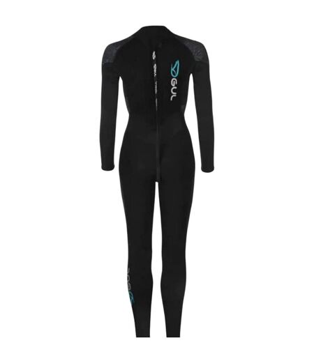Womens/ladies Core Full Wetsuit Black Gul