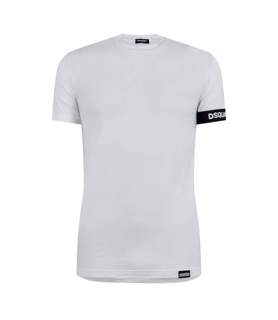 Mens Logo Stretch T-shirt White DSquared2-1