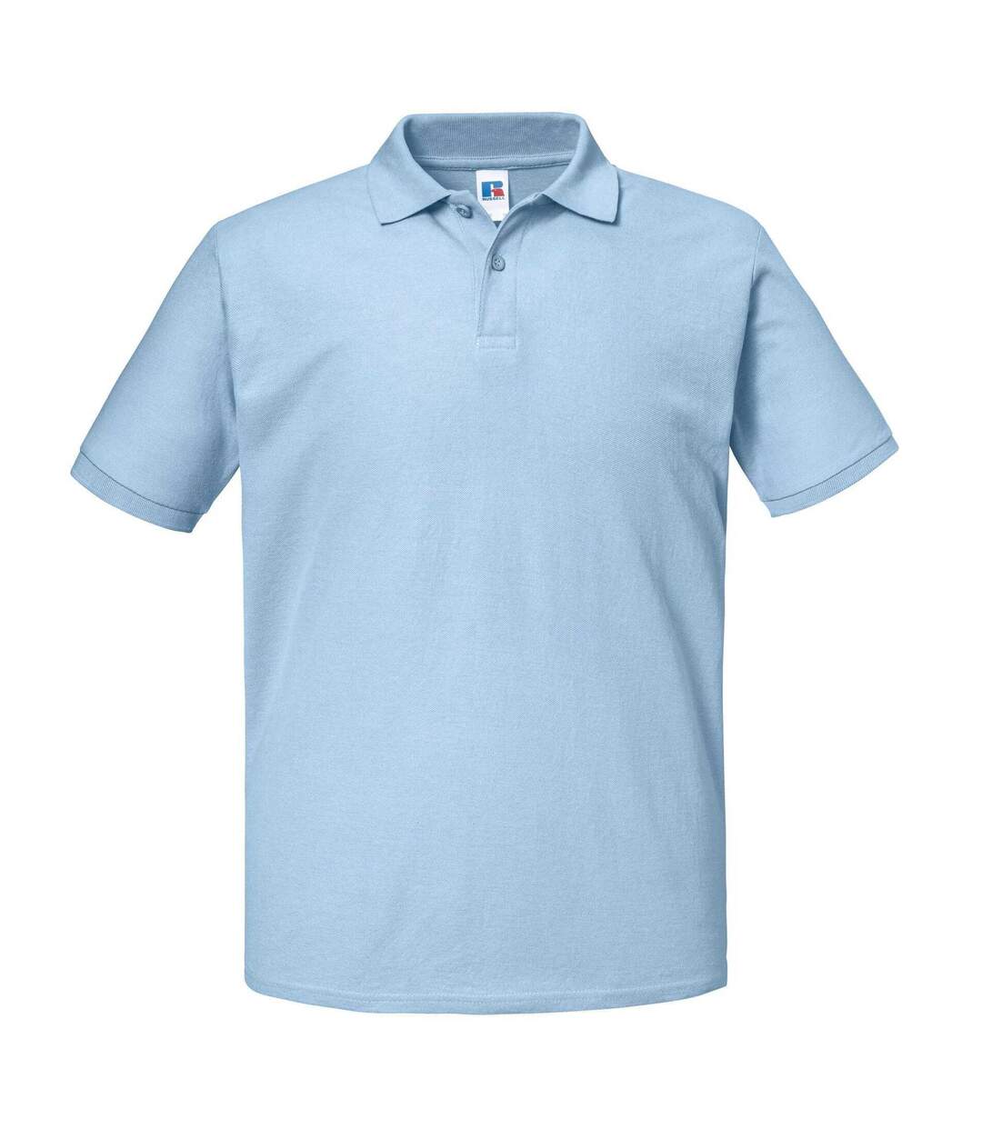 Mens Authentic Eco Polo Shirt Sky Blue Russell-1