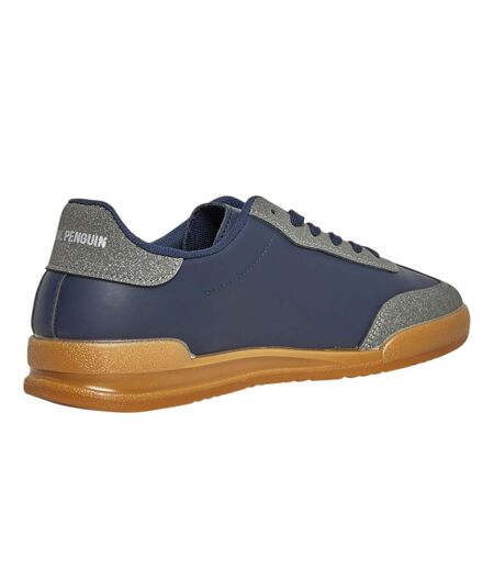 Mens Giovanni Panelled Trainers Charcoal Navy Original Penguin