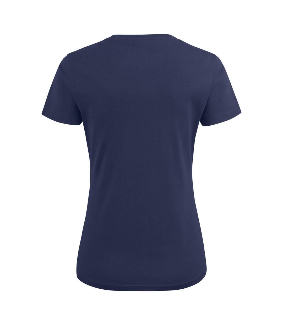 Womens/ladies V Neck T-shirt Dark Navy Printer-3