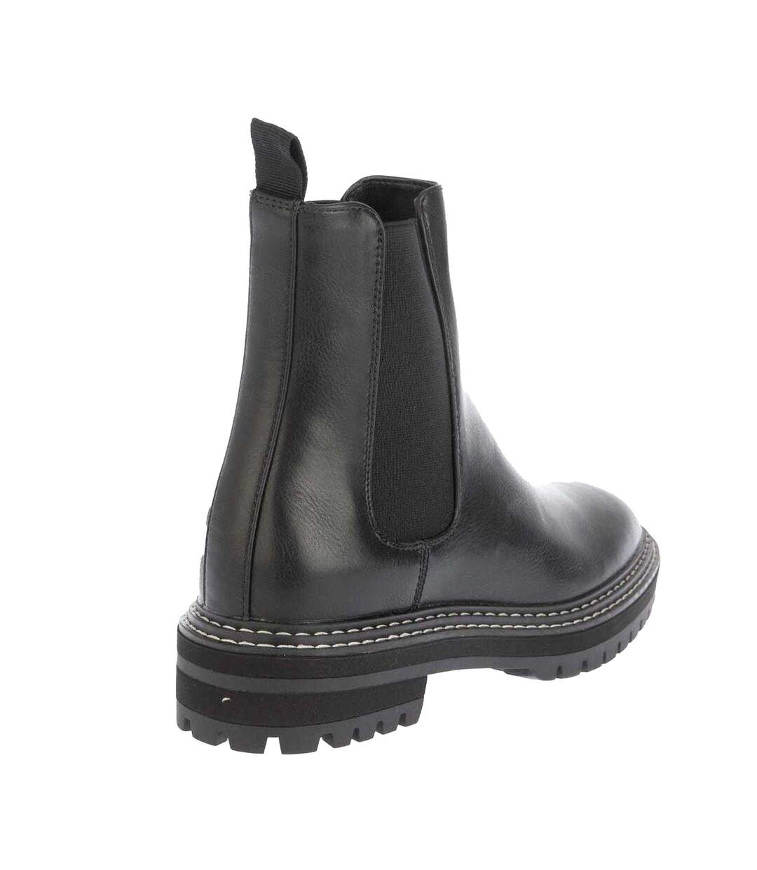 Womens/ladies Beth Chelsea Boots Black Only-2