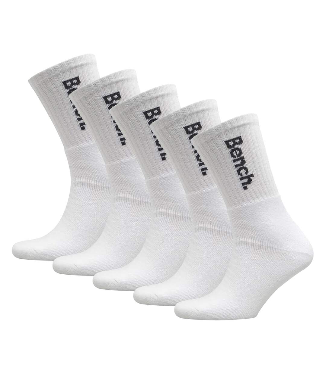 Bench - Lot de 5 Paires Chaussettes Homme Coton Sport Respirantes Confort-1