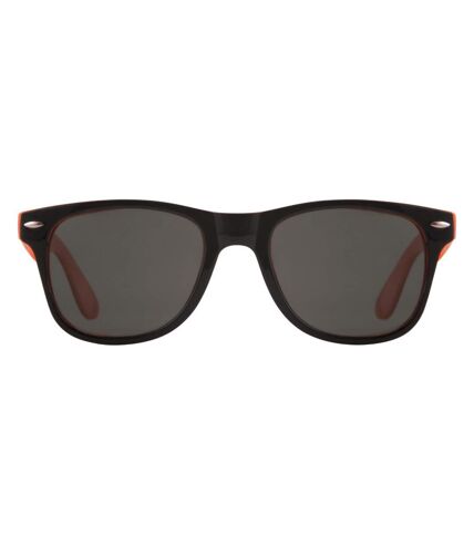 Bullet Sun Ray Sunglasses - Black With Colour Pop (Orange/Solid Black) (14.5 x 15 x 5 cm) - UTPF261