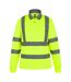 Mens Pro Contract High-vis Long-sleeved Polo Shirt Yellow Regatta-1
