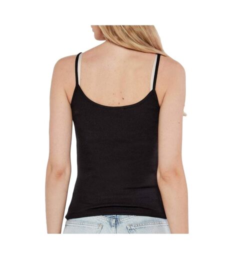 Débardeur noir femme tommy hilfiger script strappy - l