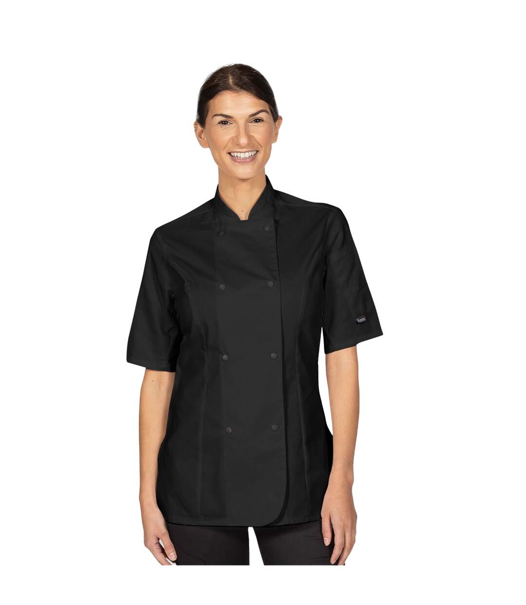 Veste de cuisinier premium femme noir Dennys-1