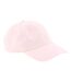 Casquette Motif/style 6 Panneaux Rose Pastel Beechfield-1