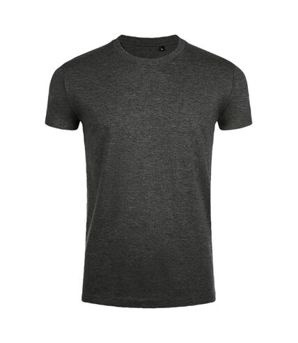 Imperial t-shirt à manches courtes et coupe ajustée homme gris foncé marne SOLS