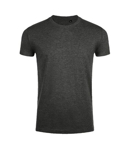 Imperial t-shirt à manches courtes et coupe ajustée homme gris foncé marne SOLS