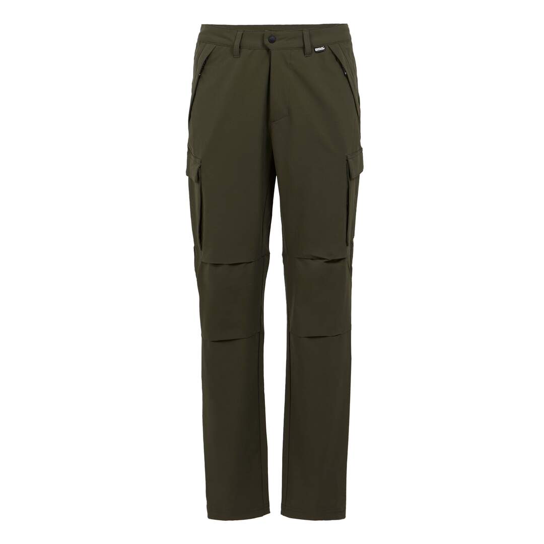 Pantalon à poches questra homme kaki foncé Regatta-1