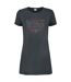 Womens/ladies Stars And Stripes Guns N Roses T-shirt Dress Charcoal Amplified-1