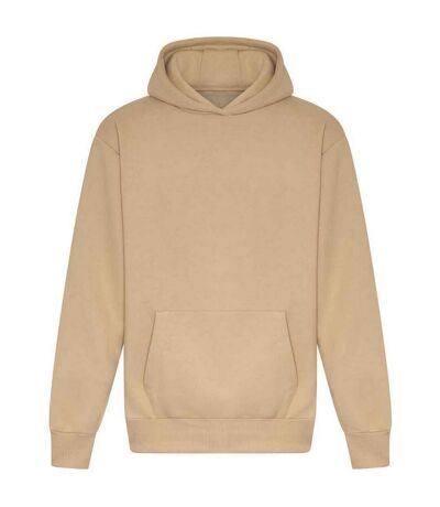 Unisex adult signature heavyweight hoodie sand Awdis