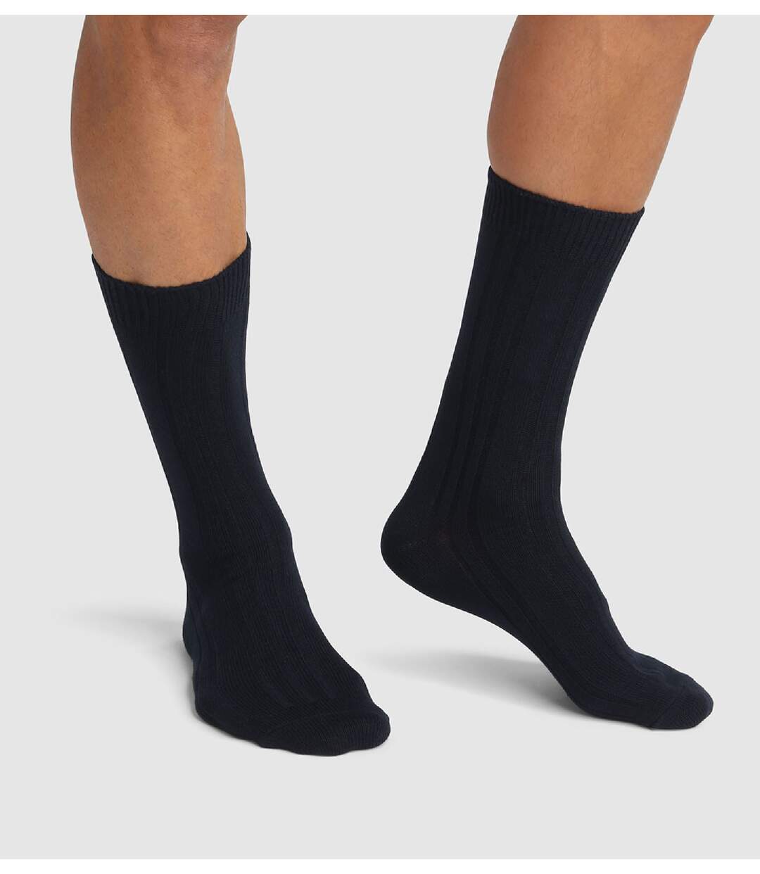 Lot de 2 paires de Chaussettes Mi-Hautes Bambou-1