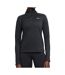 Pull  1/4 de zip noir femme nike pacer - l-1