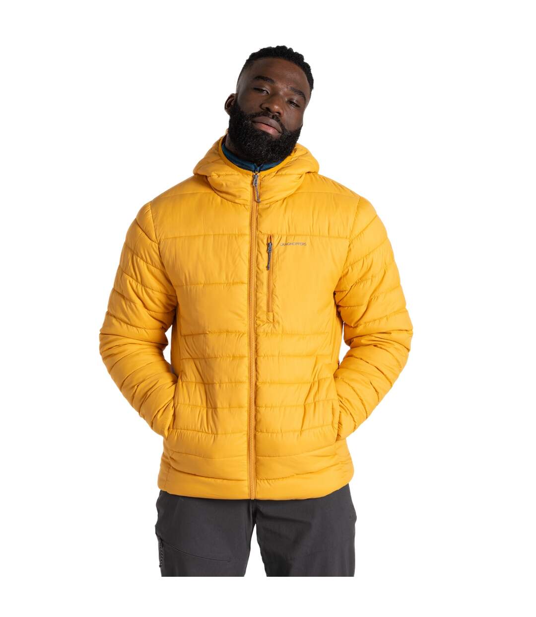 Doudoune matelassée compresslite homme jaune rétro Craghoppers Craghoppers