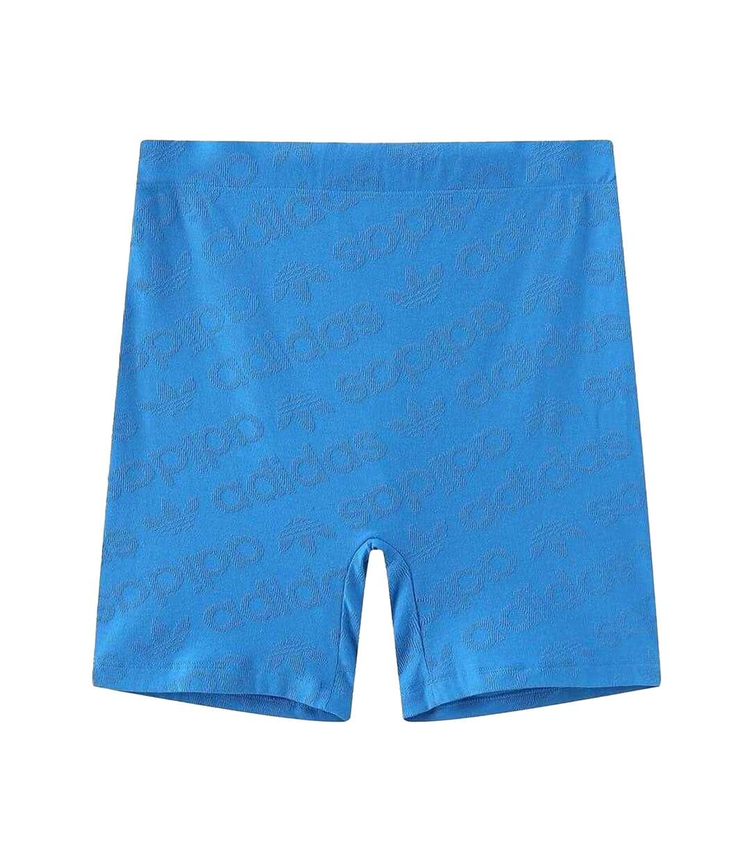 Short De Motard Motif/style Logo Partout Originals Femme Bleu Adidas-1