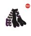 Pack of 3  Unisex socks  black/purple/grey Dublin-1