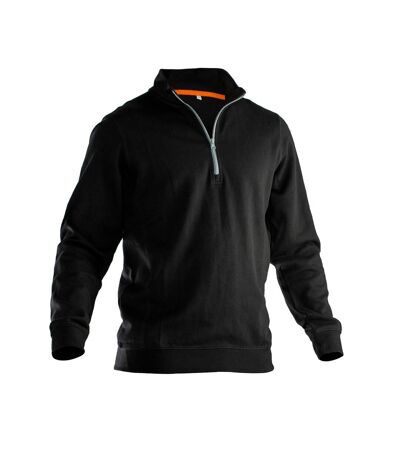 Jobman Mens Half Zip Sweatshirt (Black) - UTBC5206