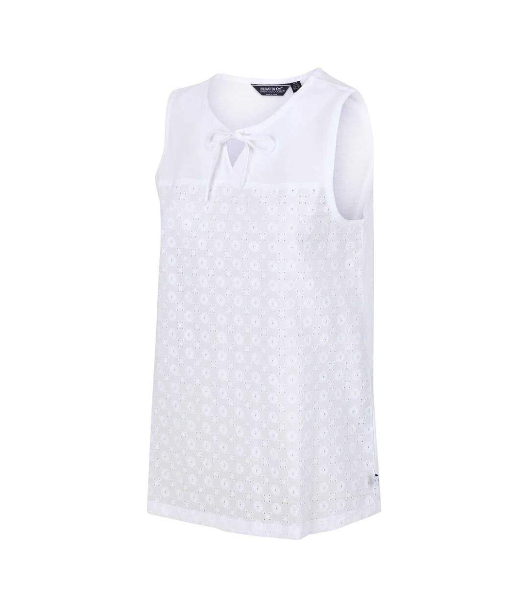 Haut Sans Manches Motif/style À Motifs Brodés Janessa Femme Blanc À Motifs Brodés Regatta-3
