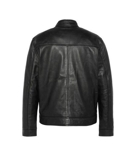 Blouson en cuir noir homme schott william - l