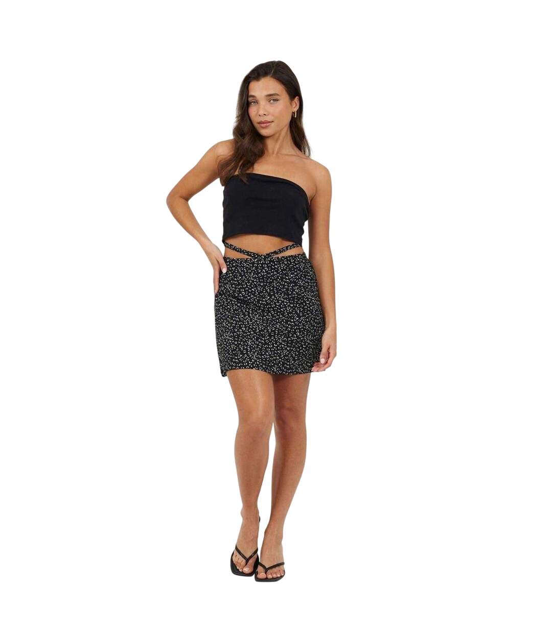 Mini Jupe Motif/style Imprimé Animal Femme Noir Blanc Brave Soul-4
