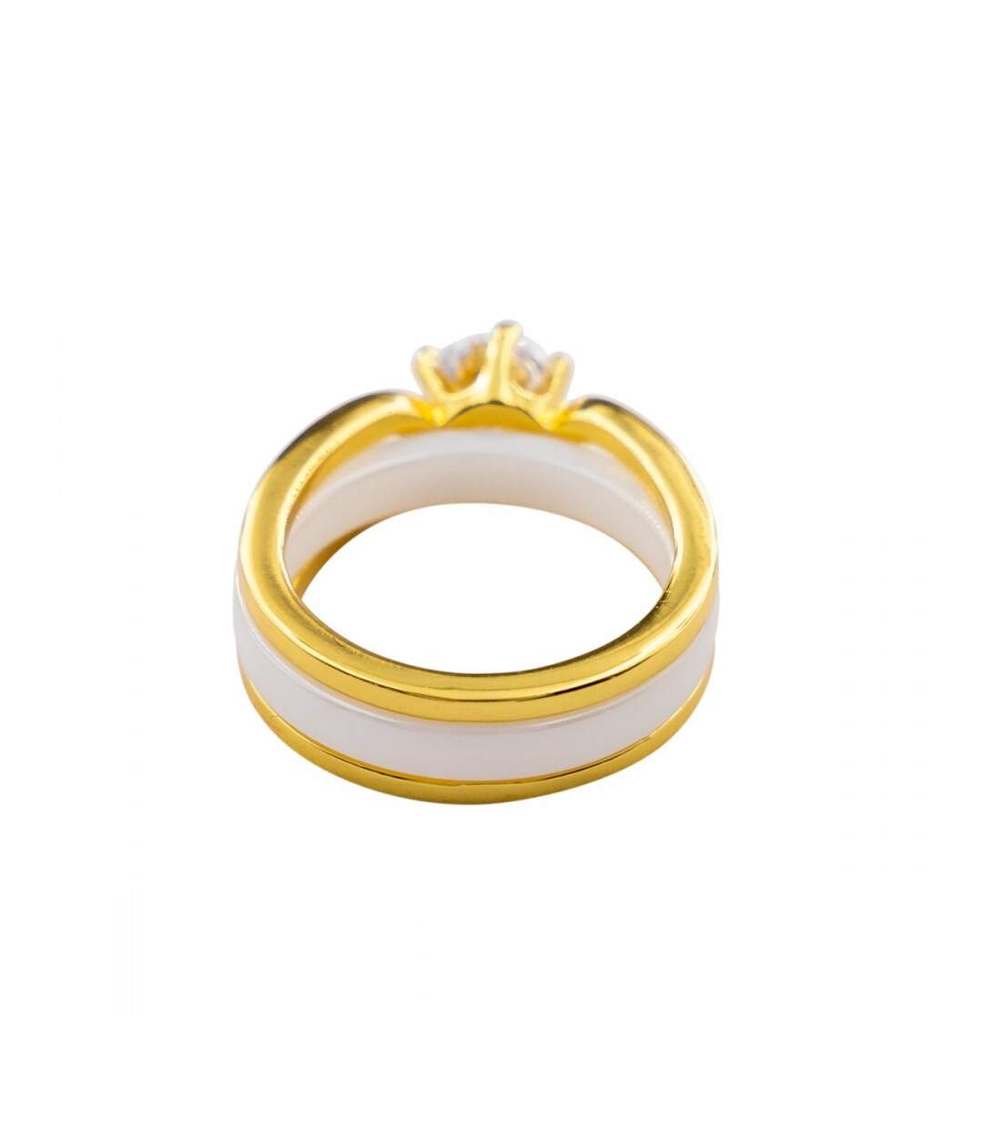 Coffret Bague Femme Originale Trois en Une Céramique Ornée Zirconium-5