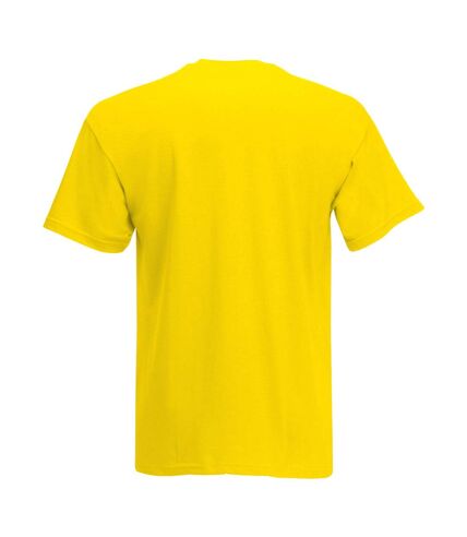Mens Value Short Sleeve Casual T-Shirt (Bright Yellow) - UTBC3900