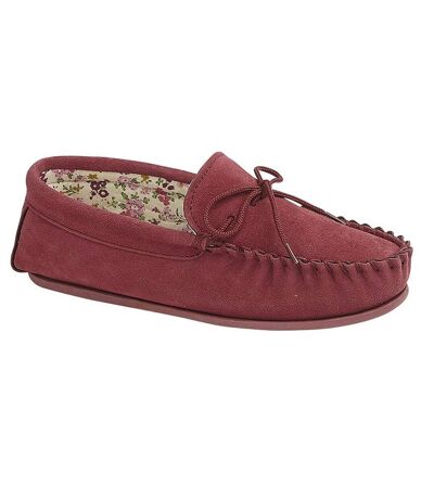 Mokkers Lily - Chaussons style mocassins - Femme (Rouge) - UTDF1103