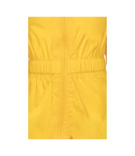Combinaison de pluie button bébé jaune Trespass