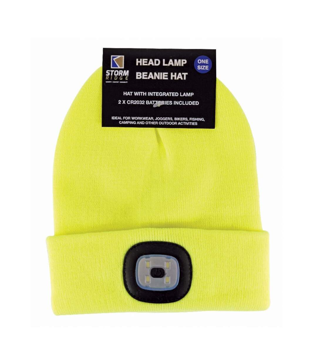Bonnet Homme Tricot Chaud avec Leger LED Frontale-2