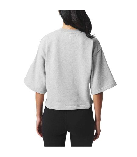 Womens/ladies Studio Oversized T-shirt Grey 4th & Reckless