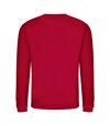 AWDis Just Hoods AWDis Unisex Crew Neck Plain Sweatshirt (280 GSM) (Red Hot Chilli)