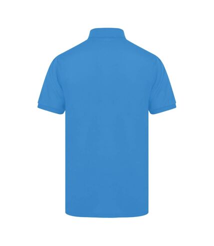 Henbury Mens Short Sleeved 65/35 Pique Polo Shirt (Sapphire Blue)