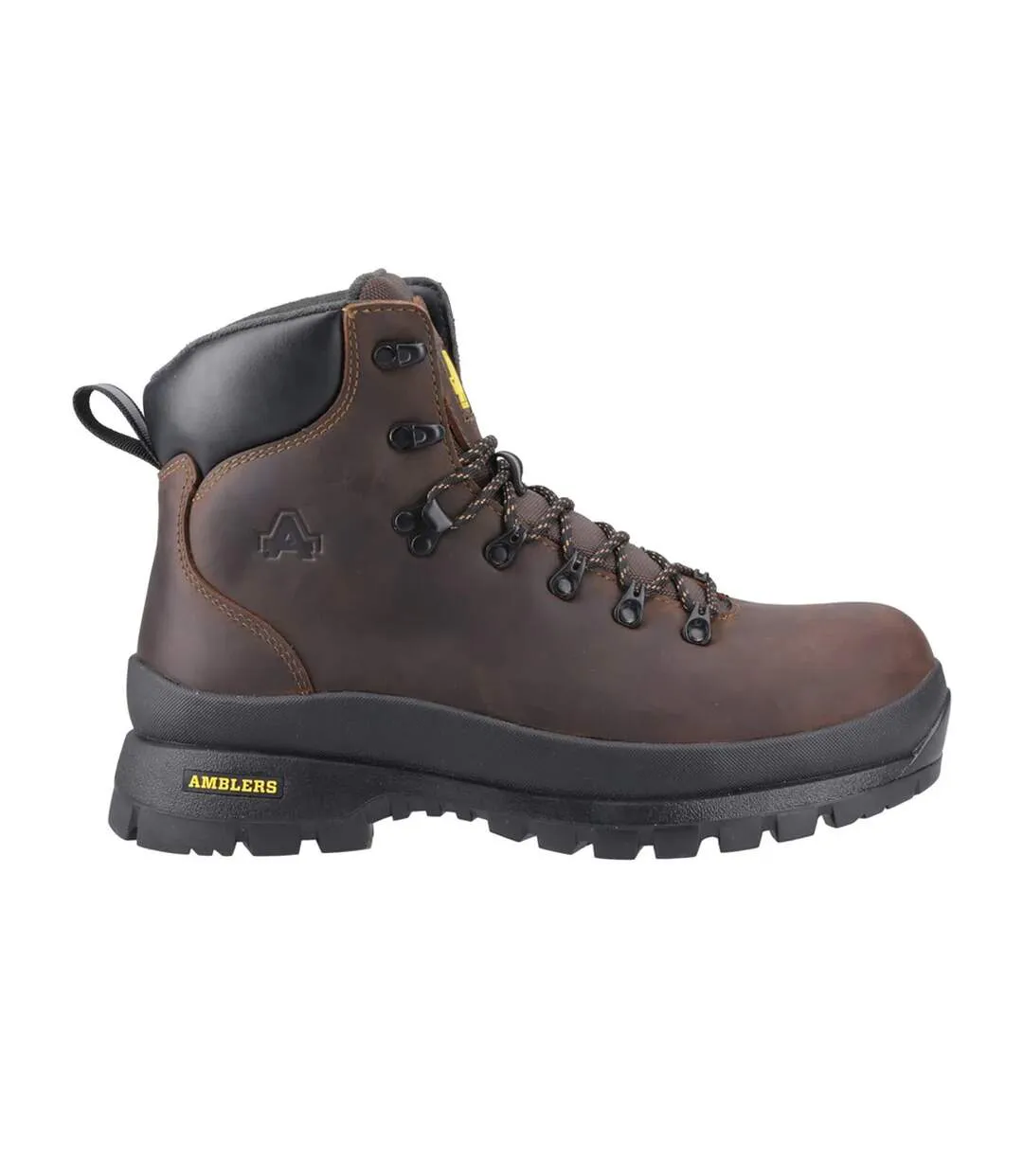 Mens 194 Grizedale S7s Cow Leather Safety Boots Brown Amblers-4